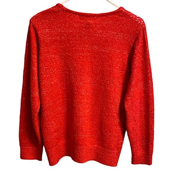 Cathy Daniels Sweater Womens Size Large Sparkly Embellished Pullover Sequins - Picture 7 of 7